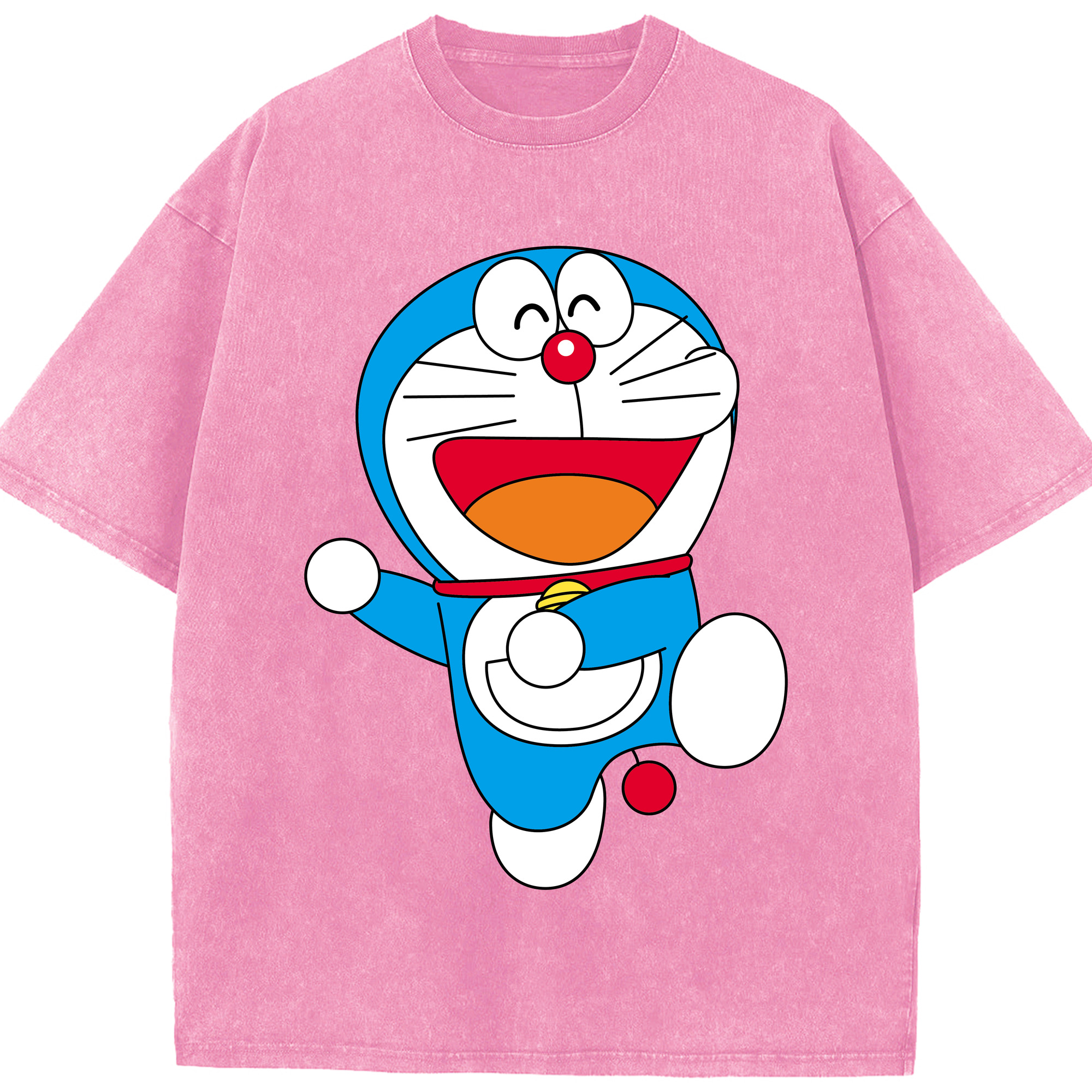 （画像用） ドラえもん Doraemon 綿100% ヴィンテージ風 半袖Tシャツ（フロントプリント）
